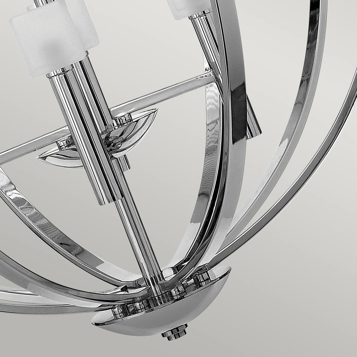 Quintiesse Mondo 8 Light Chandelier - Polished Chrome