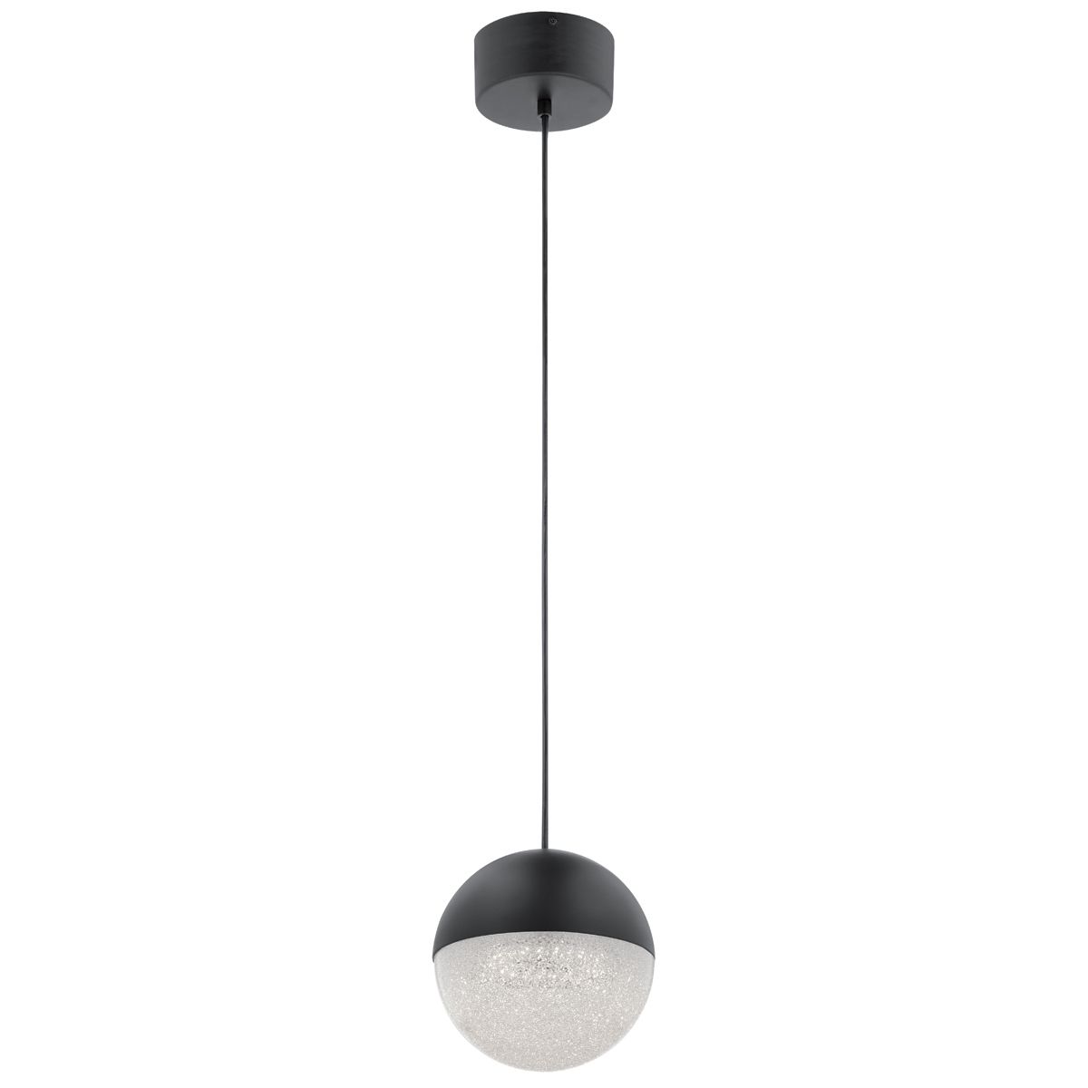 Quintiesse Moonlit LED Mini Pendant - Matte Black
