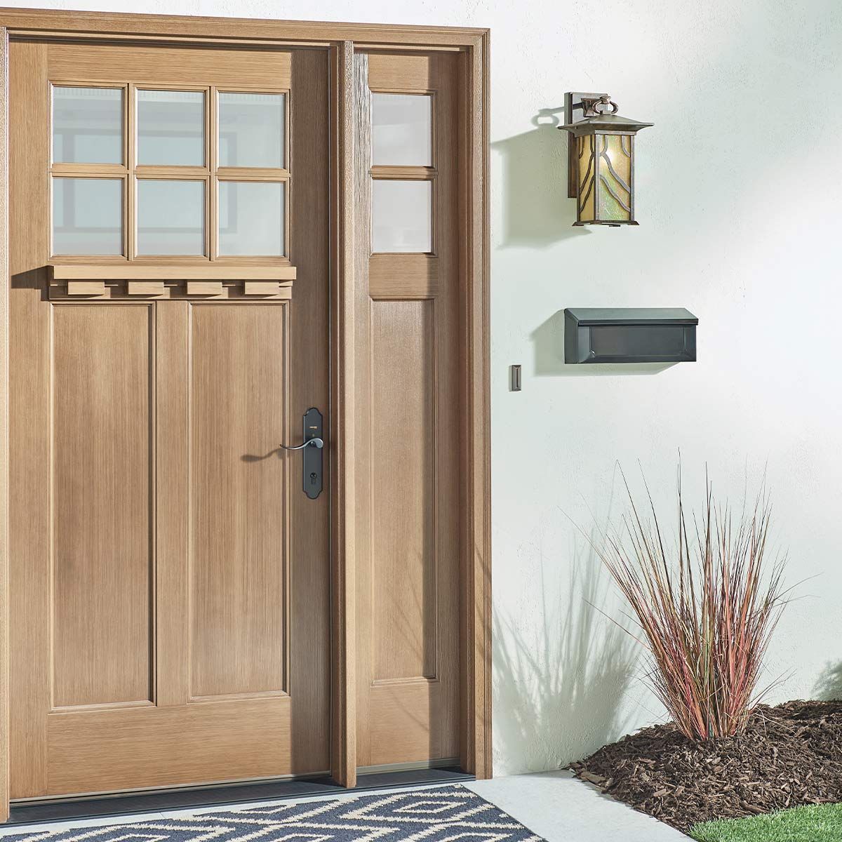 Quintiesse Morris Single Large IP44 Wall Lantern - Distressed Copper