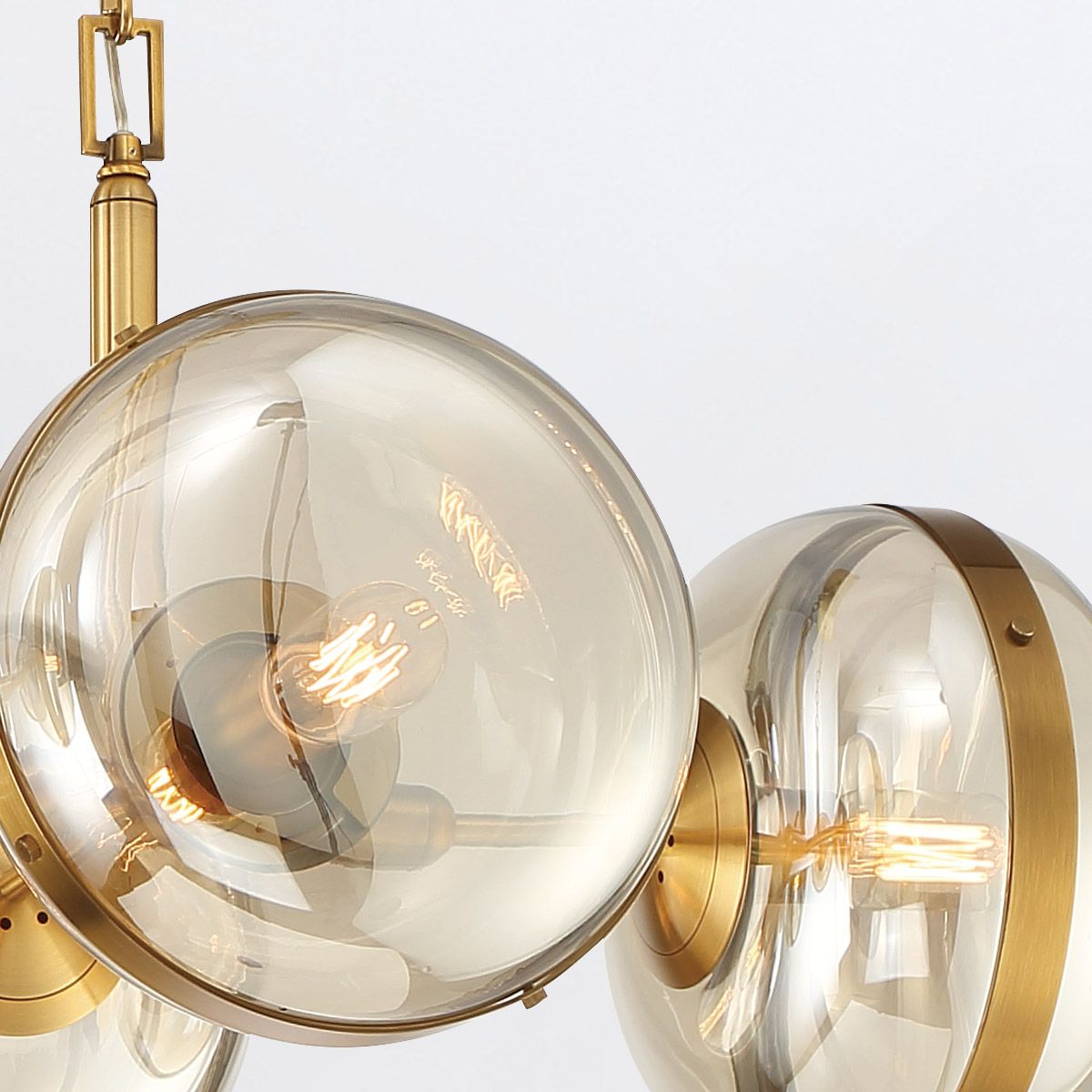 Quintiesse Nottingham 6 Lt Linear Pendant - Antique Brass