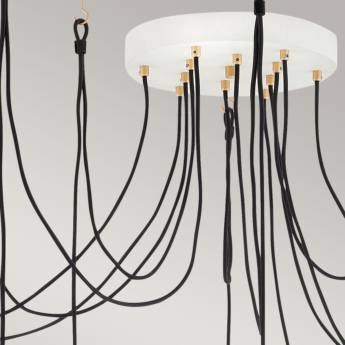 Quintiesse Nula 12 Light Pendant - Shell White & Luxe Gold