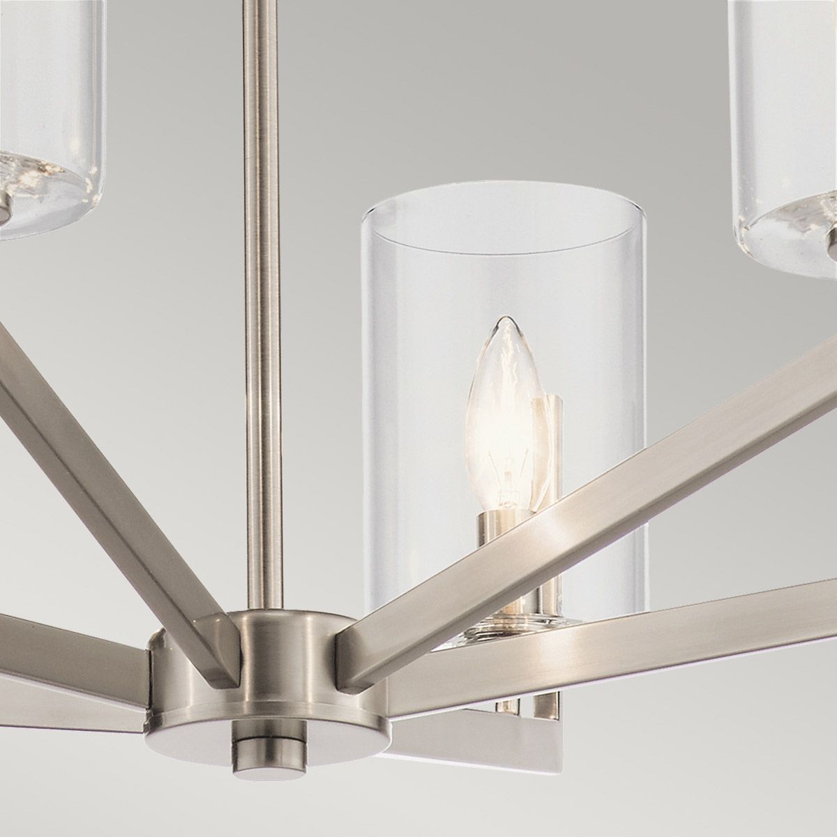 Quintiesse Nye 6 Light Chandelier - Classic Pewter