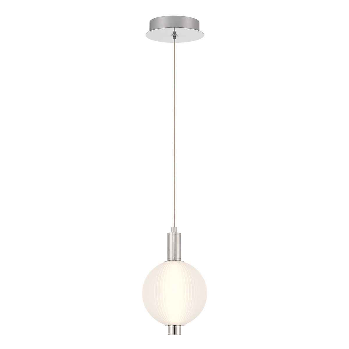 Quintiesse Palmas 1 Light Mini Pendant - Polished Nickel