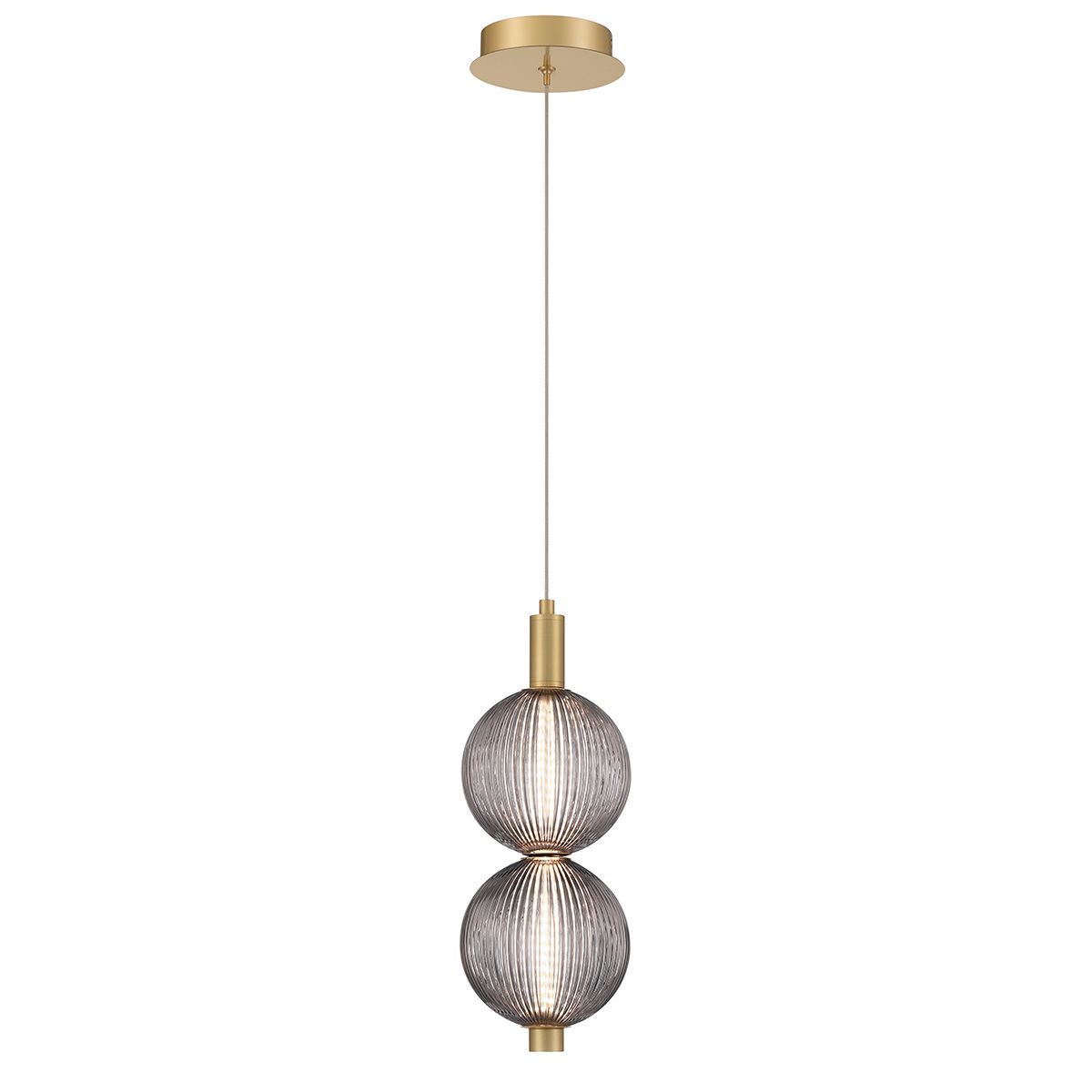 Quintiesse Palmas 2 Light Mini Pendant - Gold