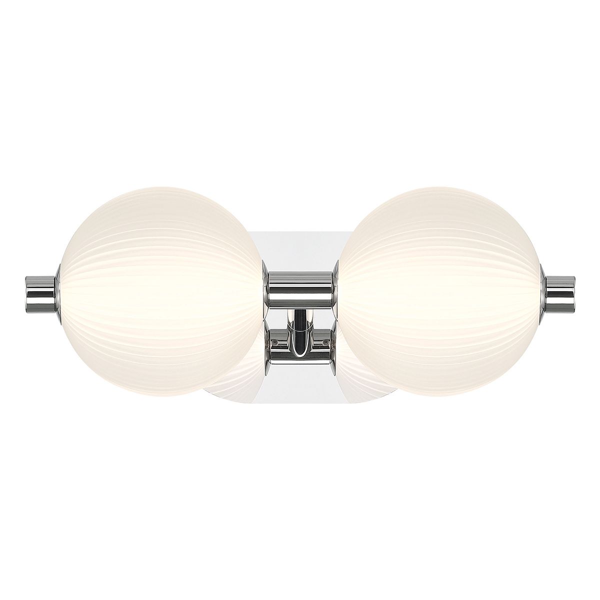Quintiesse Palmas 2 Light Wall Light - Polished Nickel