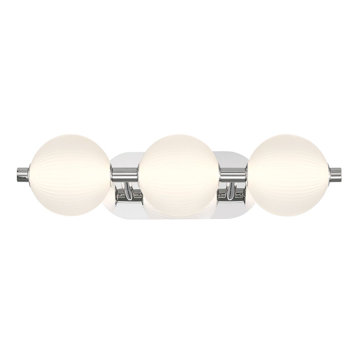 Quintiesse Palmas 3 Light Wall Light - Polished Nickel