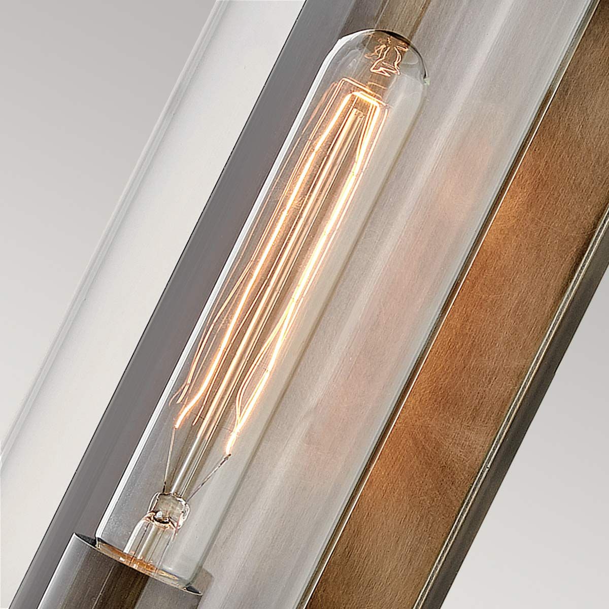 Quintiesse Pearson Single Medium Wall Lantern - Burnished Bronze