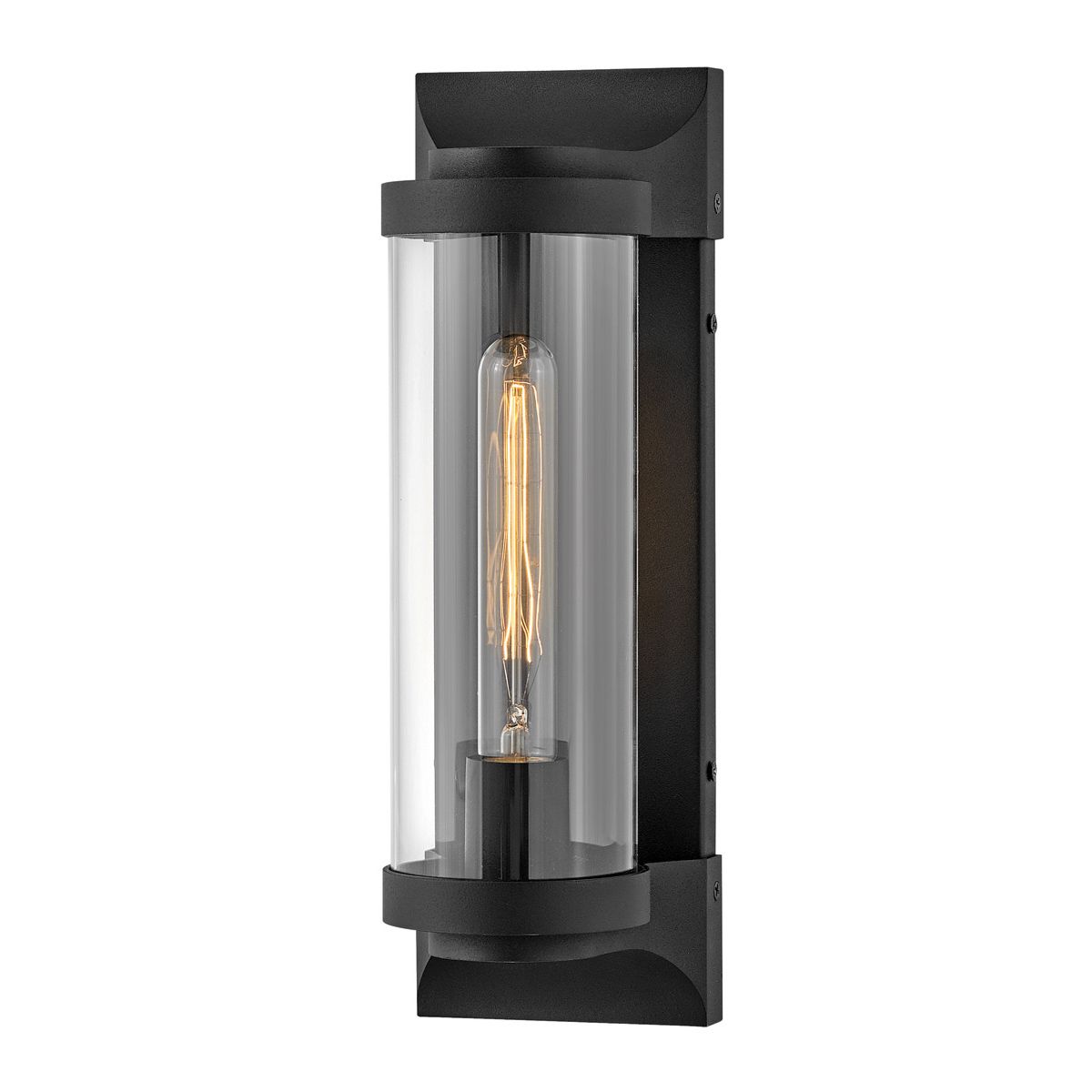 Quintiesse Pearson Single Medium Wall Lantern - Textured Black
