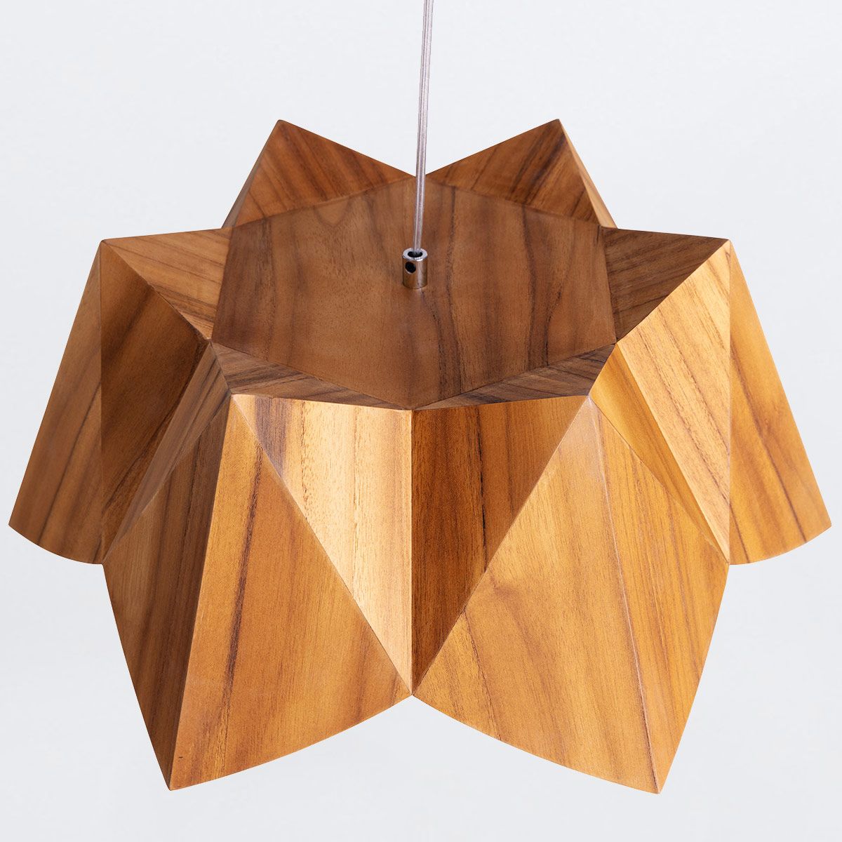 Quintiesse Physalis Pendant Light - Teak Veneer