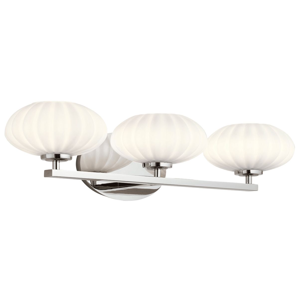Quintiesse Pim 3 Light Bathroom Wall Light - Polished Chrome