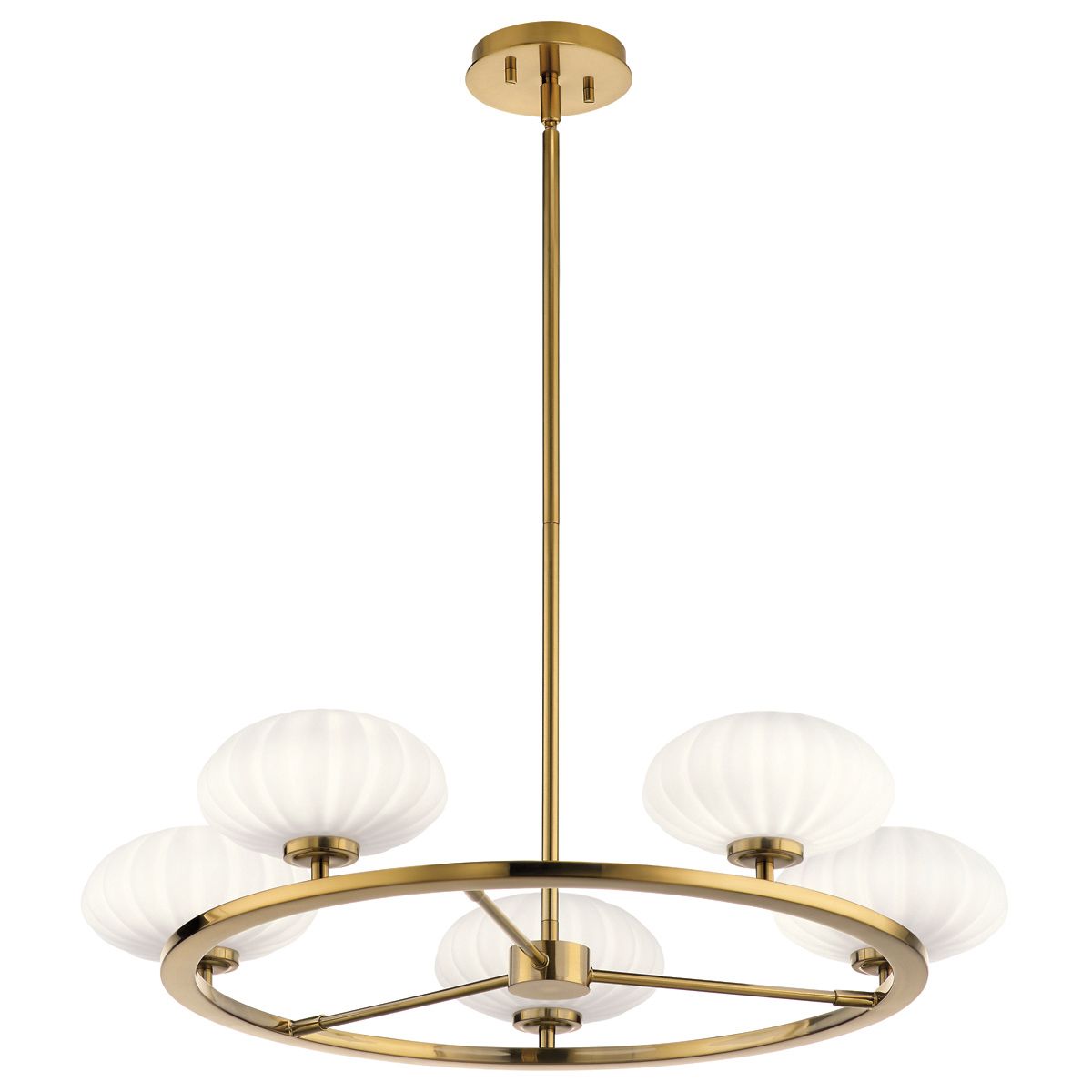 Quintiesse Pim 5 Light Bathroom Chandelier - Fox Gold