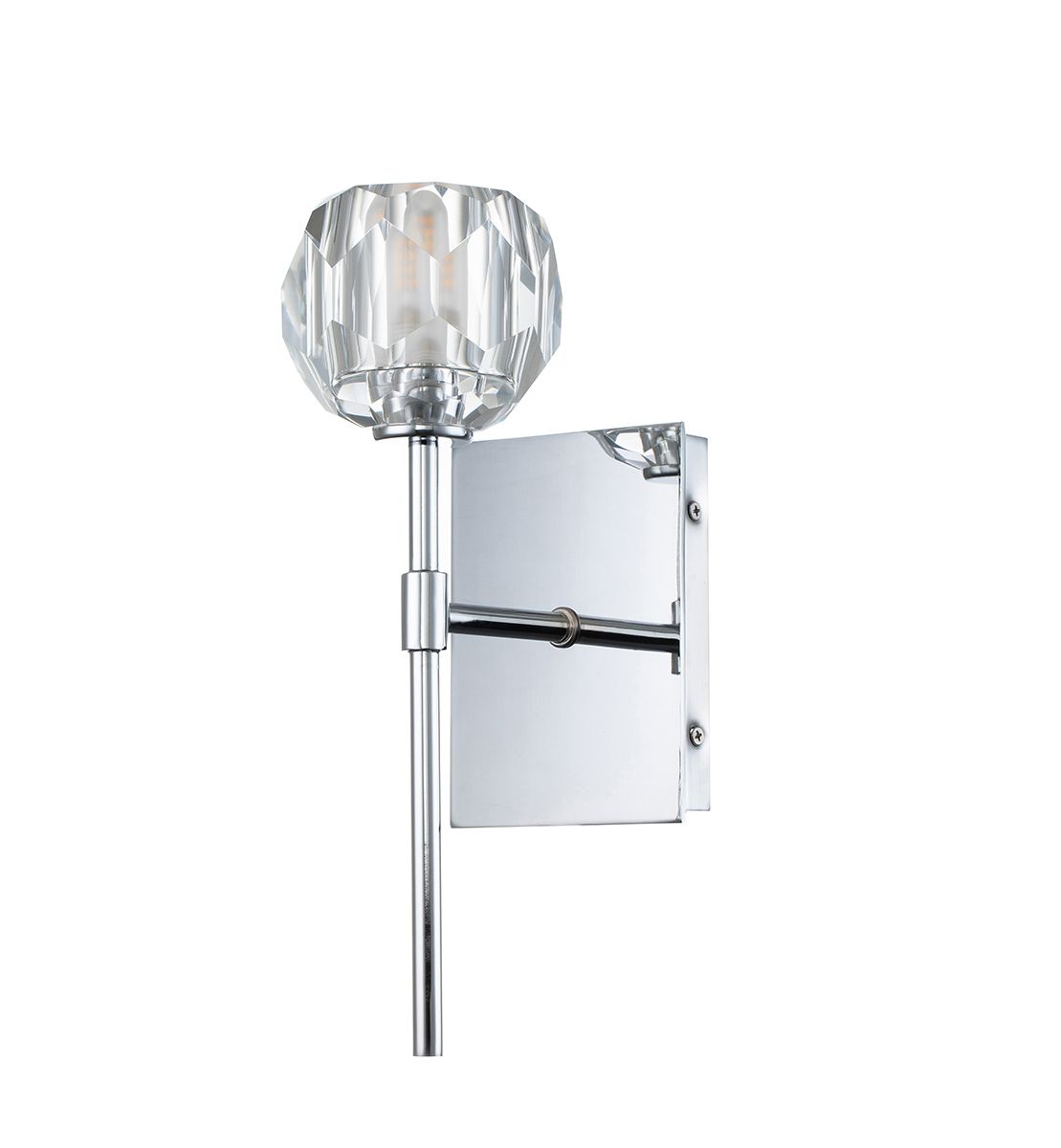 Quintiesse Regalia Single Bathroom Wall Light - Polished Chrome