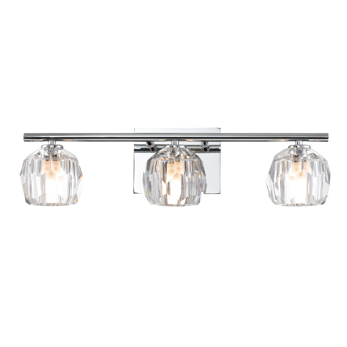 Quintiesse Regalia 3 Light Bathroom Wall Light - Polished Chrome