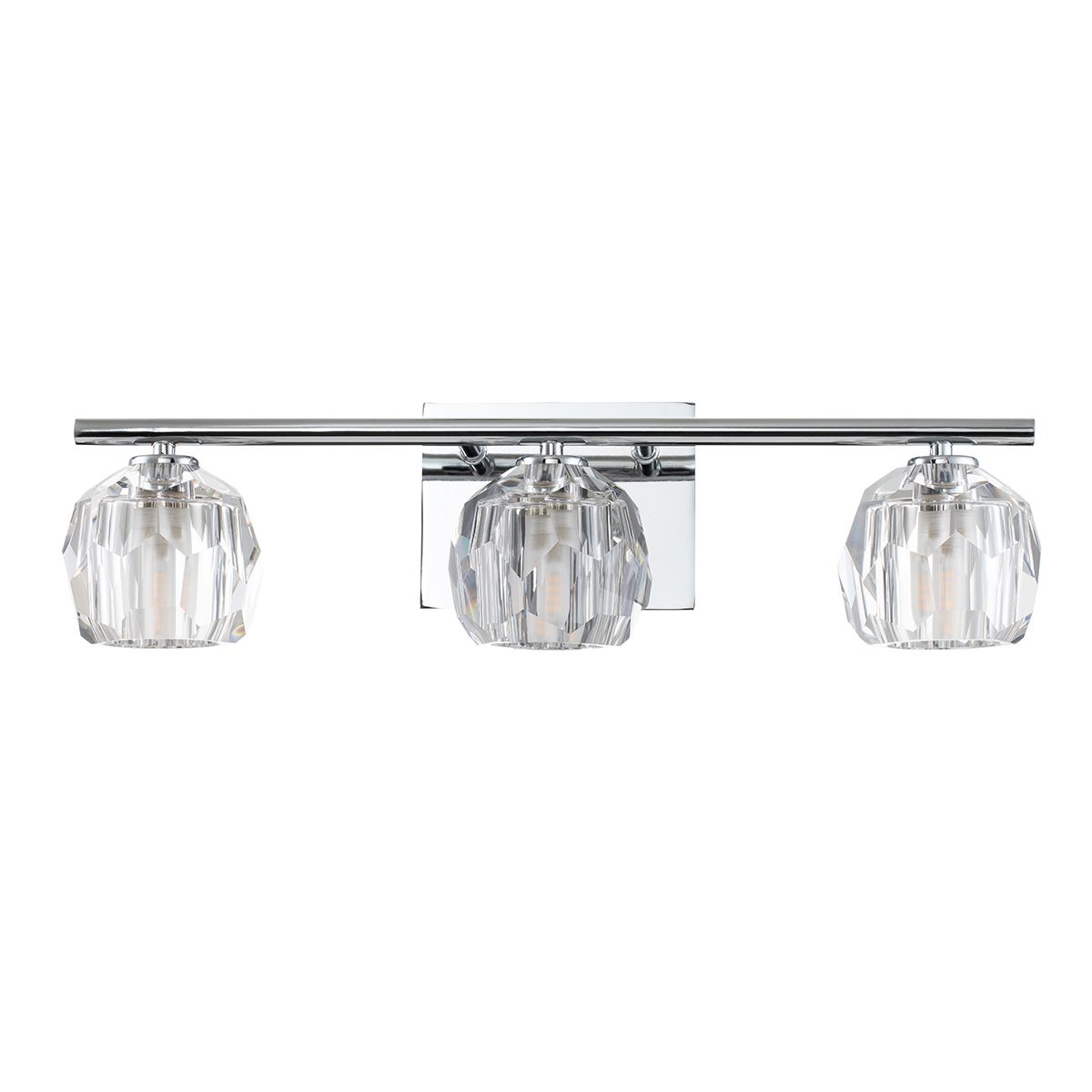Quintiesse Regalia 3 Light Bathroom Wall Light - Polished Chrome