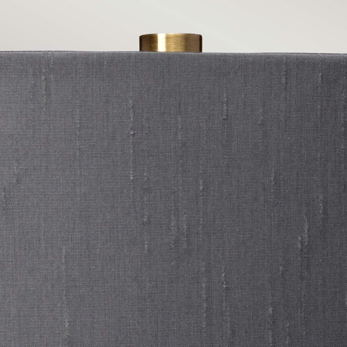 Quintiesse Reno Single Table Lamp - Smoke - Aged Brass