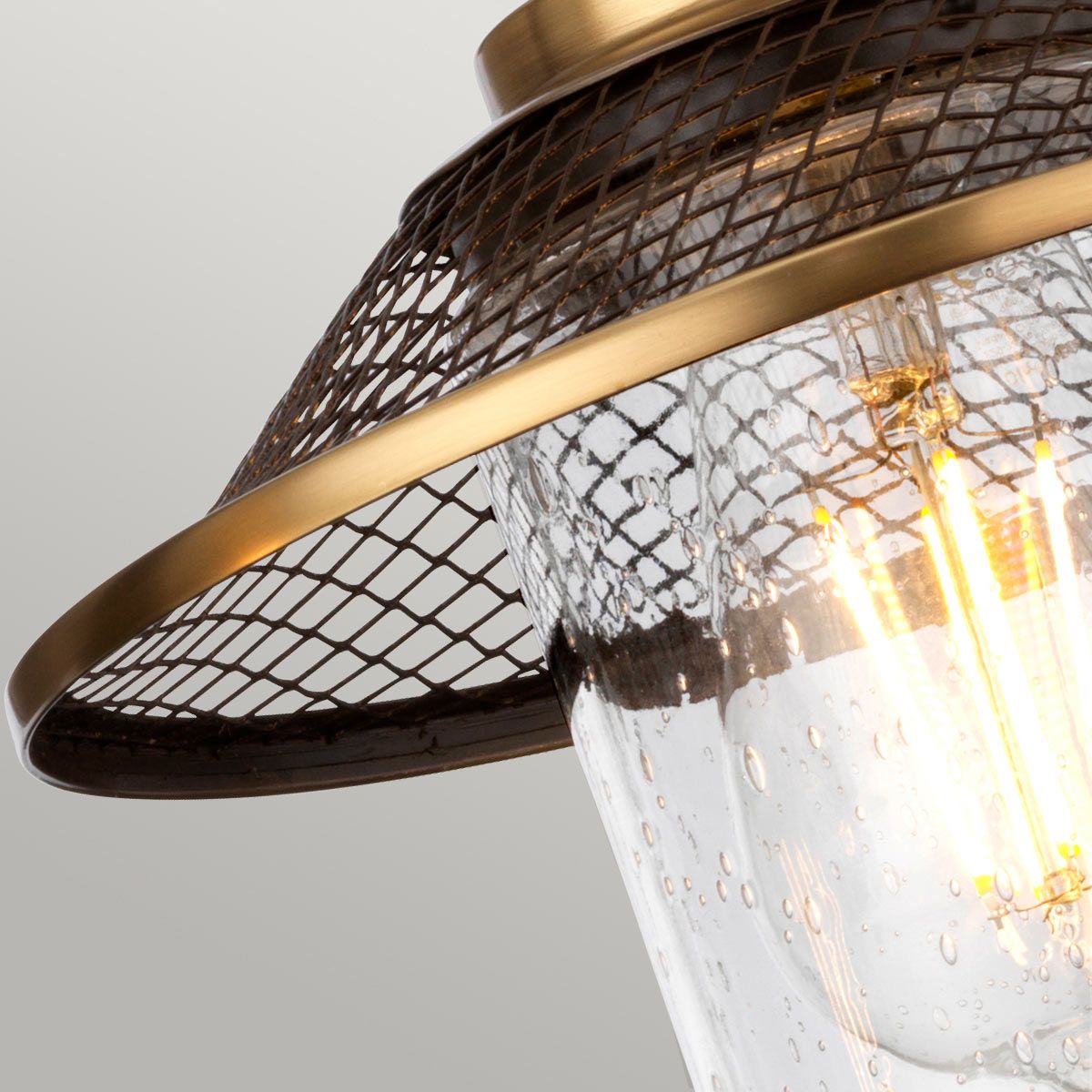 Quintiesse Rigby 2 Light Bathroom Wall Light - Antique Nickel & Heritage Brass
