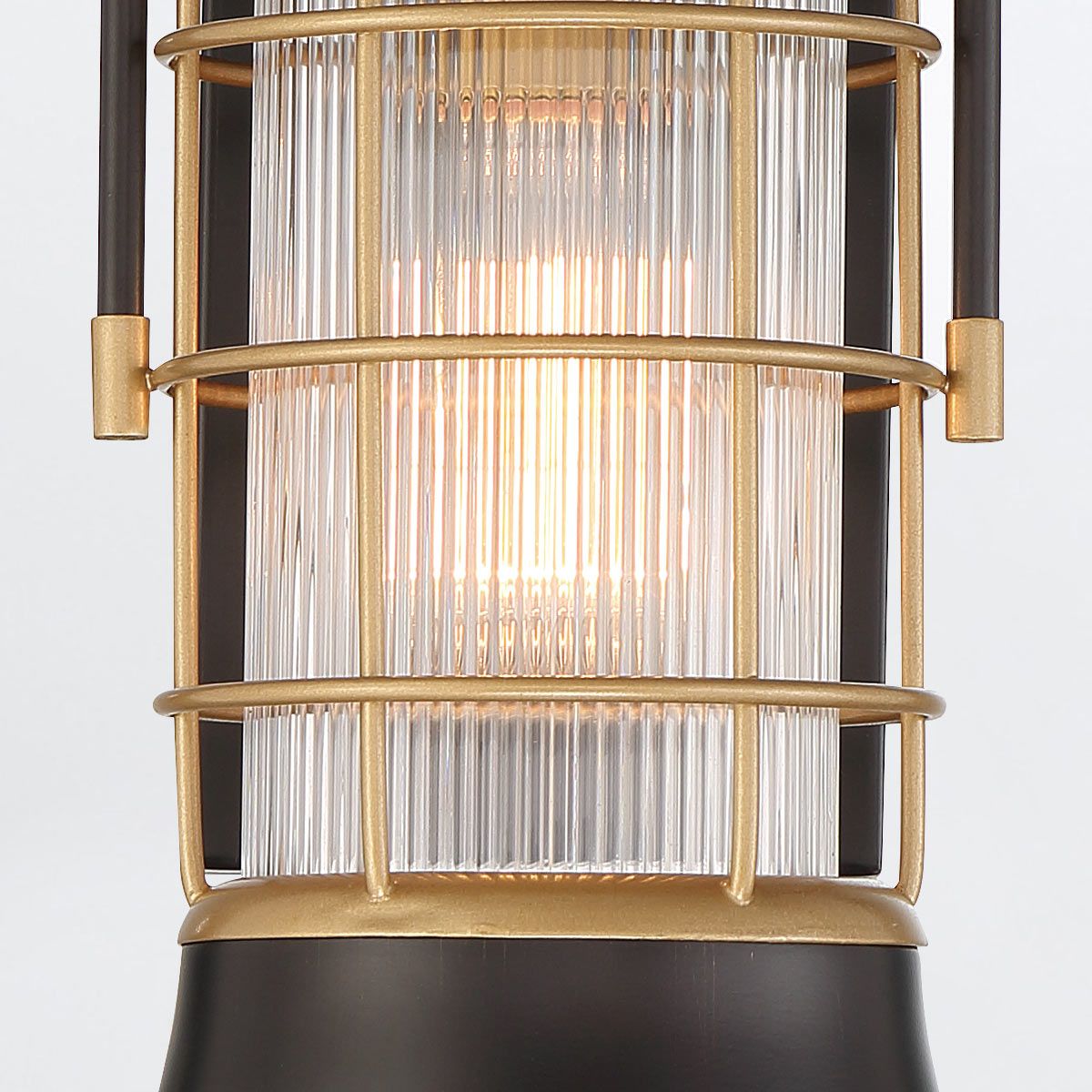 Quintiesse Rivamar 1 Light Outdoor Wall Light Small - Black & Gold