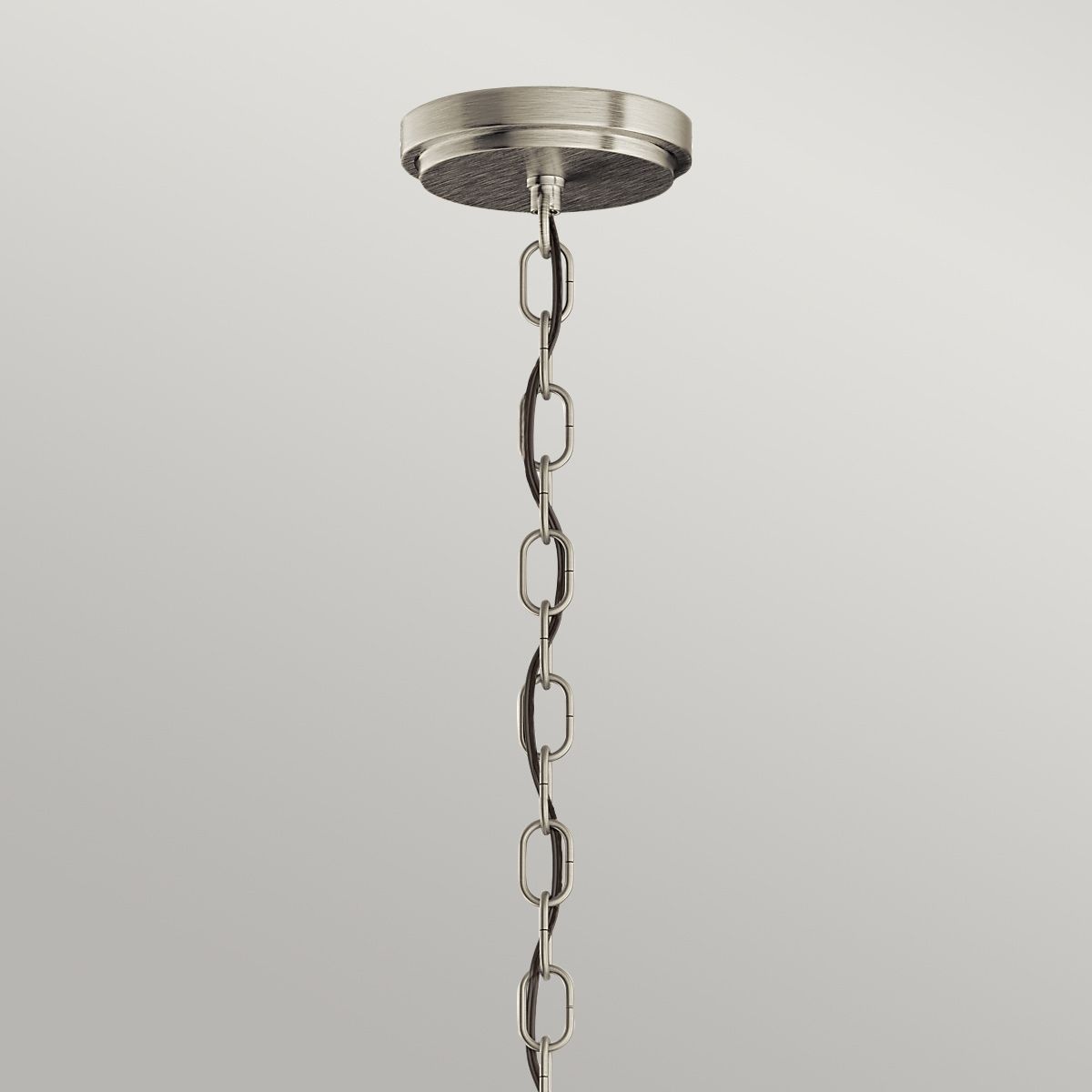 Quintiesse Roux 3 Light Pendant / Semi-Flush - Brushed Nickel
