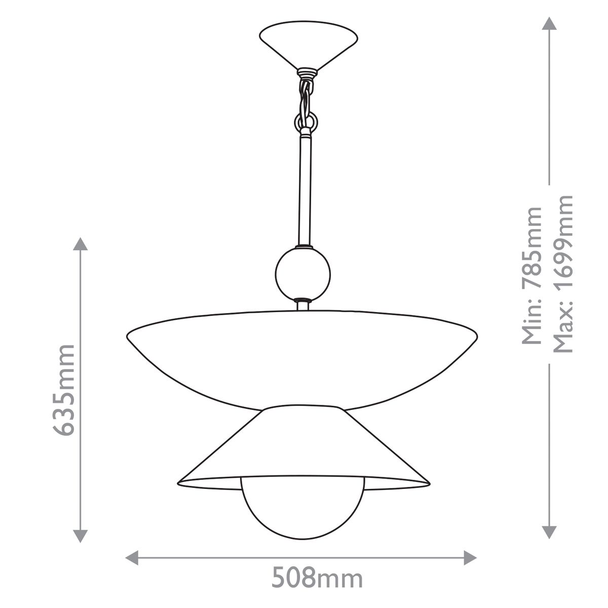 Quintiesse Saucer 4 Light Large Pendant - Aged Brass