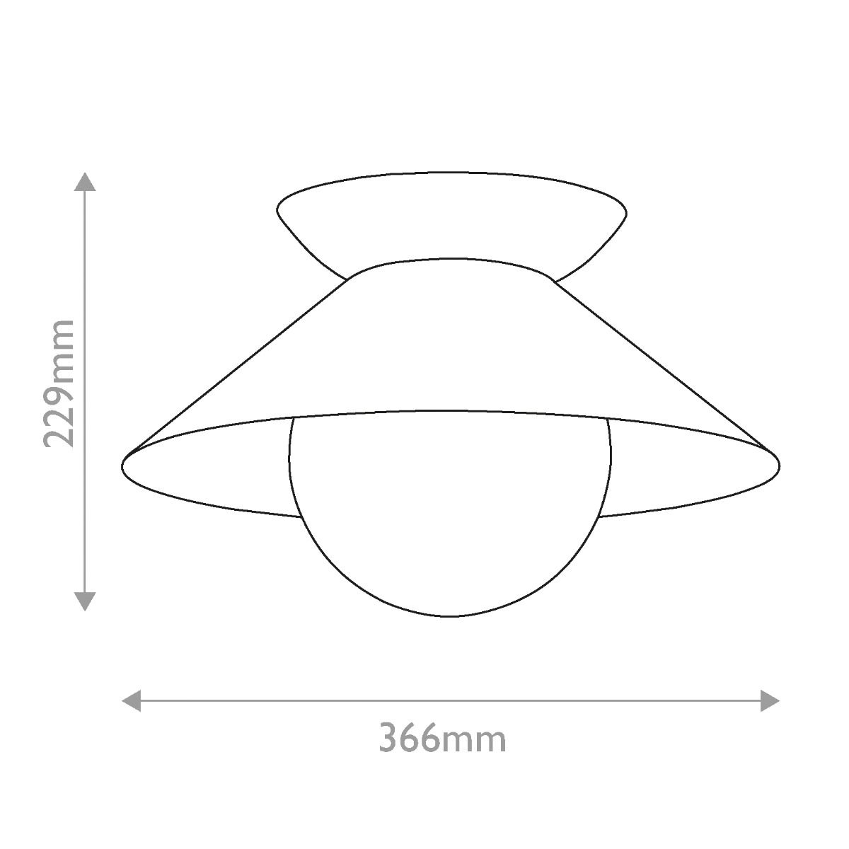 Quintiesse Saucer 1 Light Flush - Aged Brass