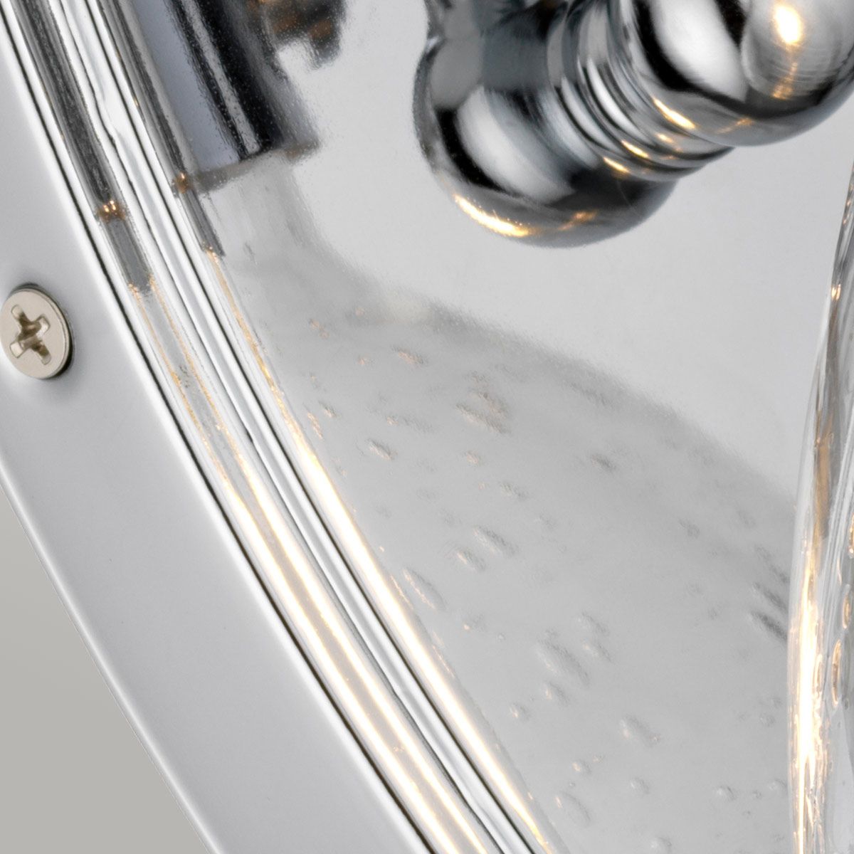 Quintiesse Scholar Single Bathroom Wall Light - Polished Chrome