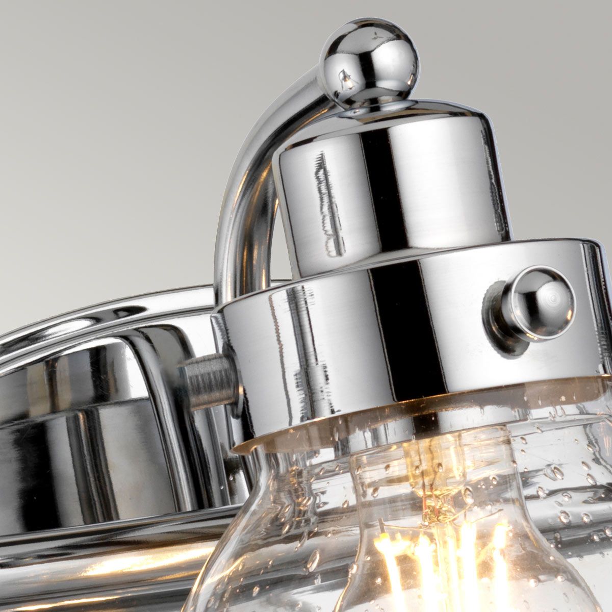 Quintiesse Scholar 3 Light Bathroom Wall Light - Polished Chrome