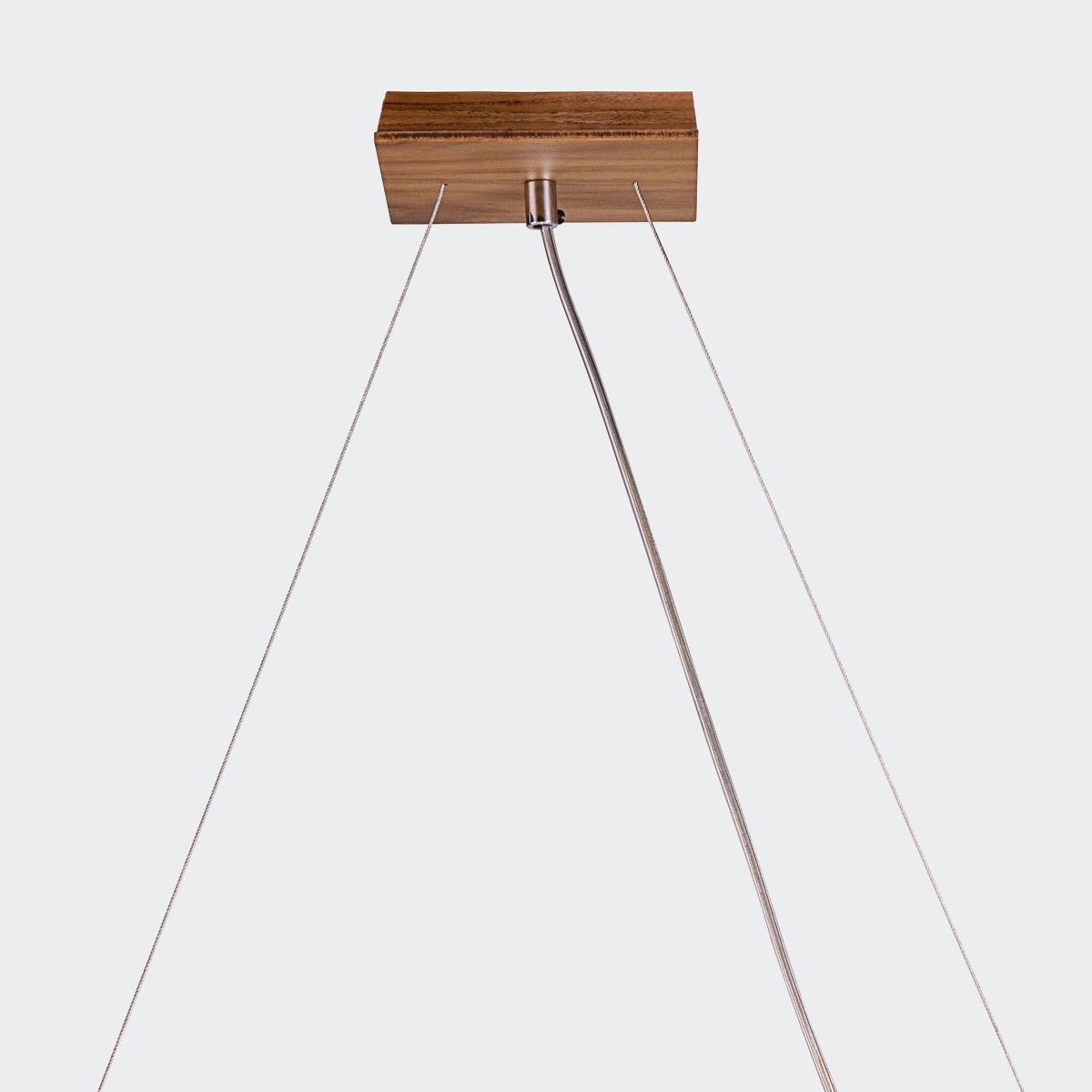 Quintiesse Sfera 3 Light Linear Pendant Light - Teak Veneer