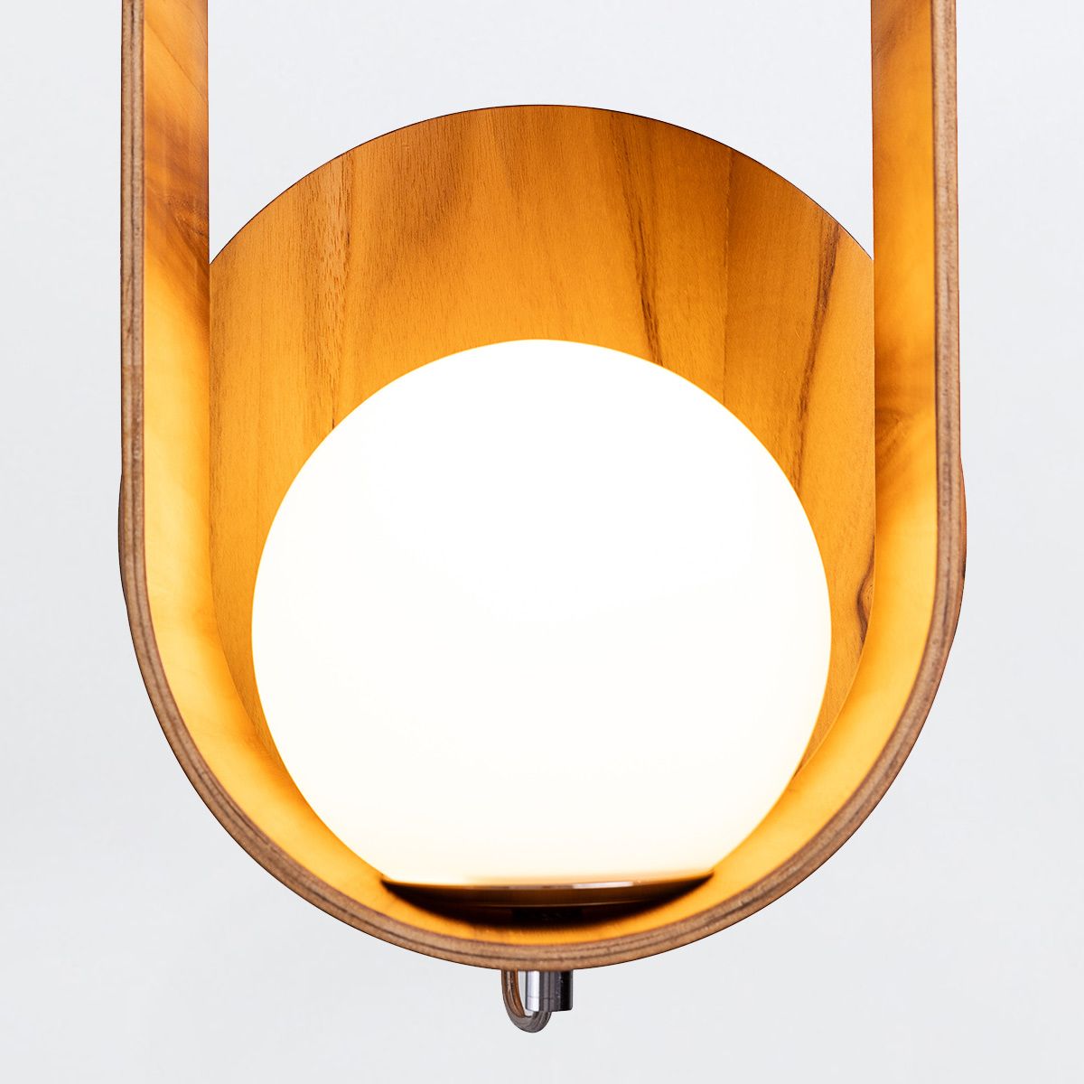 Quintiesse Sfera Wall Light - Teak Veneer