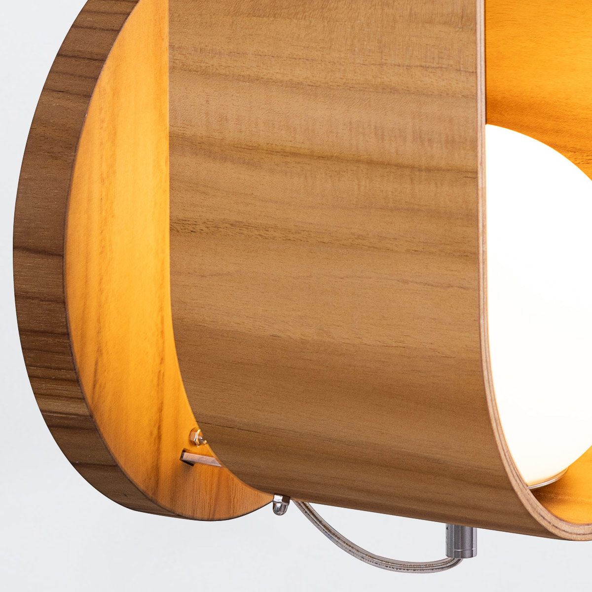 Quintiesse Sfera Wall Light - Teak Veneer