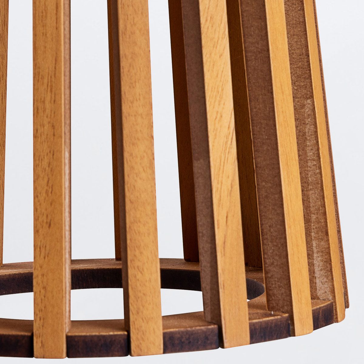 Quintiesse Slatted Table Lamp - Teak Veneer