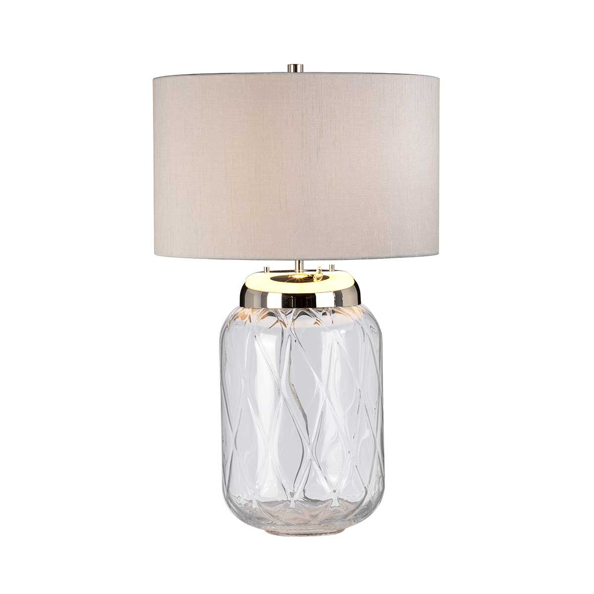 Quintiesse Sola 2 Light Table Lamp - Titanium Shade