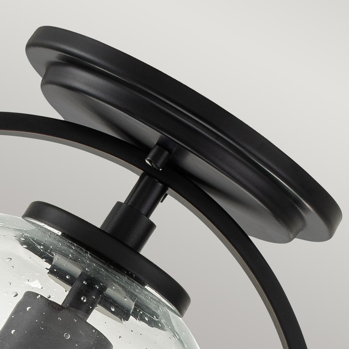 Quintiesse Somerset Single Flush Fitting - Clear - Black