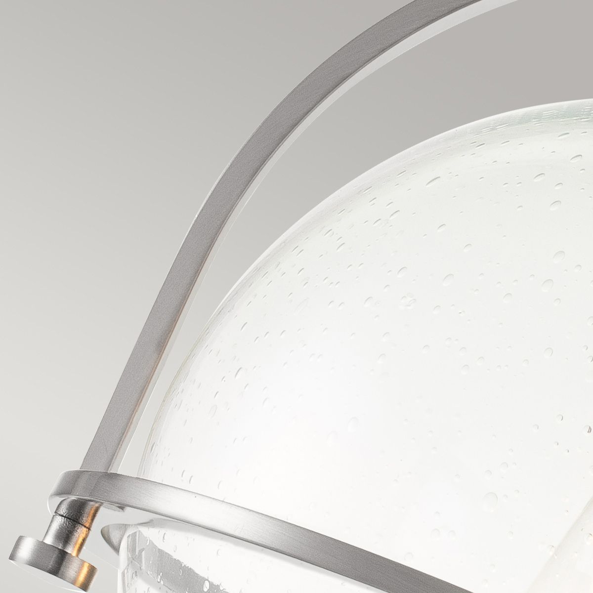 Quintiesse Somerset Single Flush Fitting - Clear - Brushed Nickel