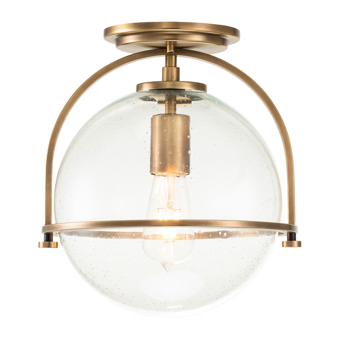 Quintiesse Somerset Single Flush Fitting - Clear - Heritage Brass