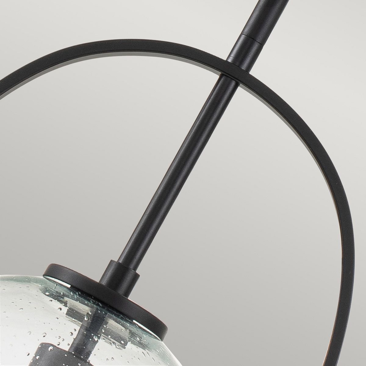 Quintiesse Somerset Single Medium Pendant - Clear - Black