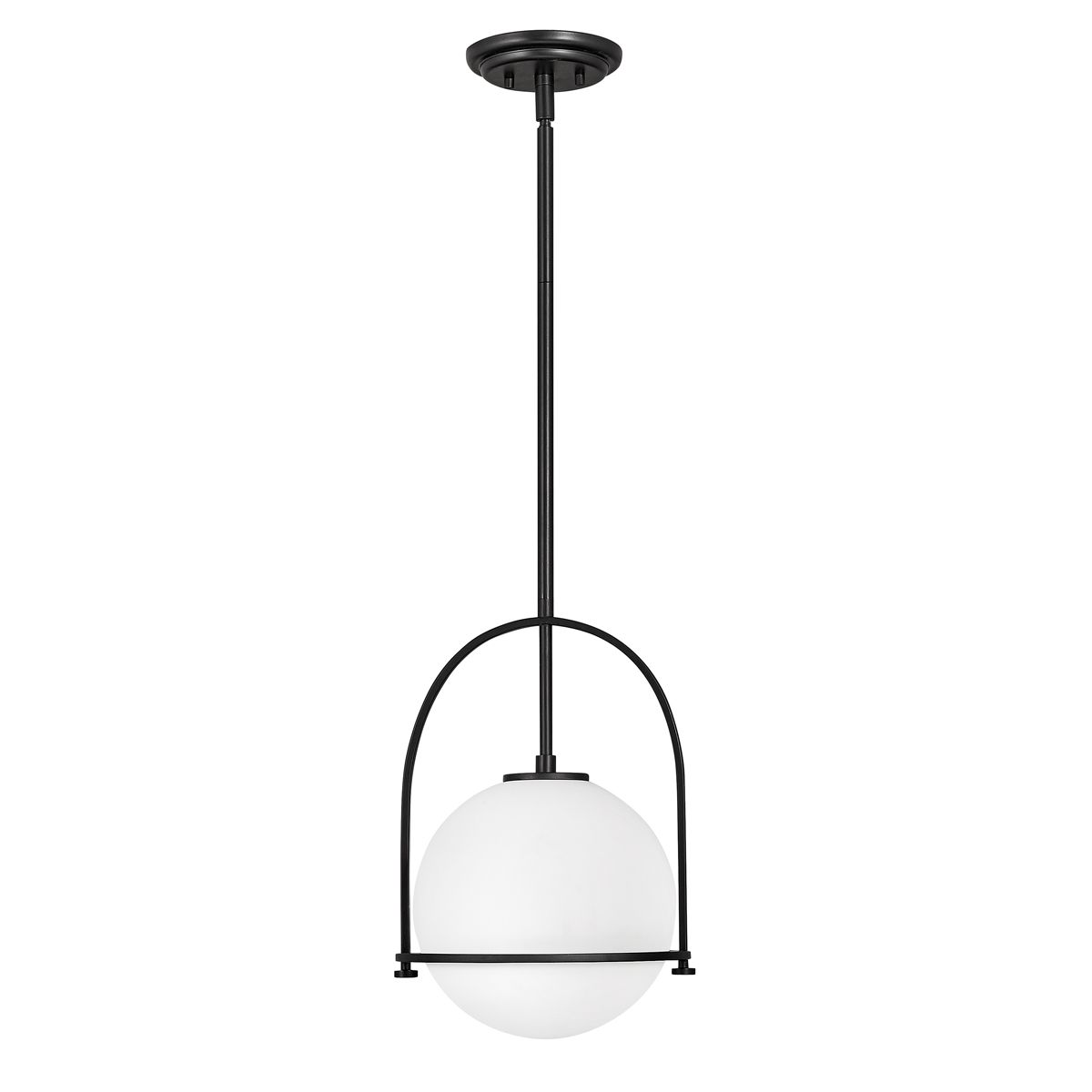 Quintiesse Somerset Single Medium Pendant - Opal - Black