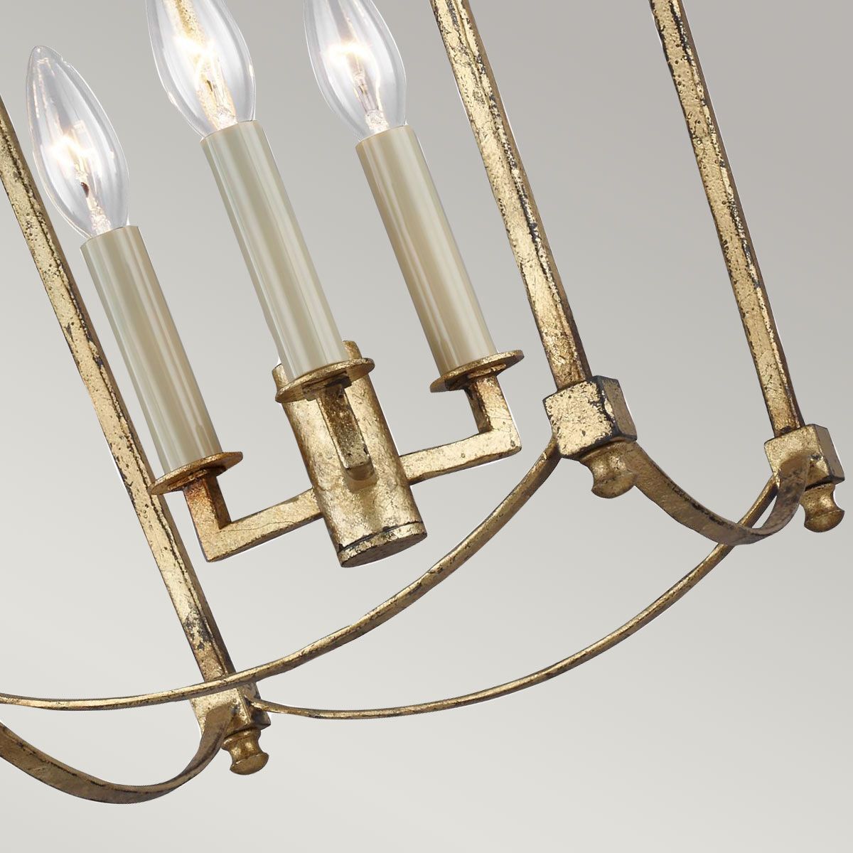 Quintiesse Thayer 3 Light Pendant - Antique Gild