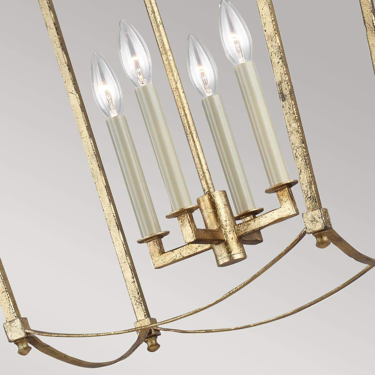 Quintiesse Thayer 4 Light Pendant - Antique Gild