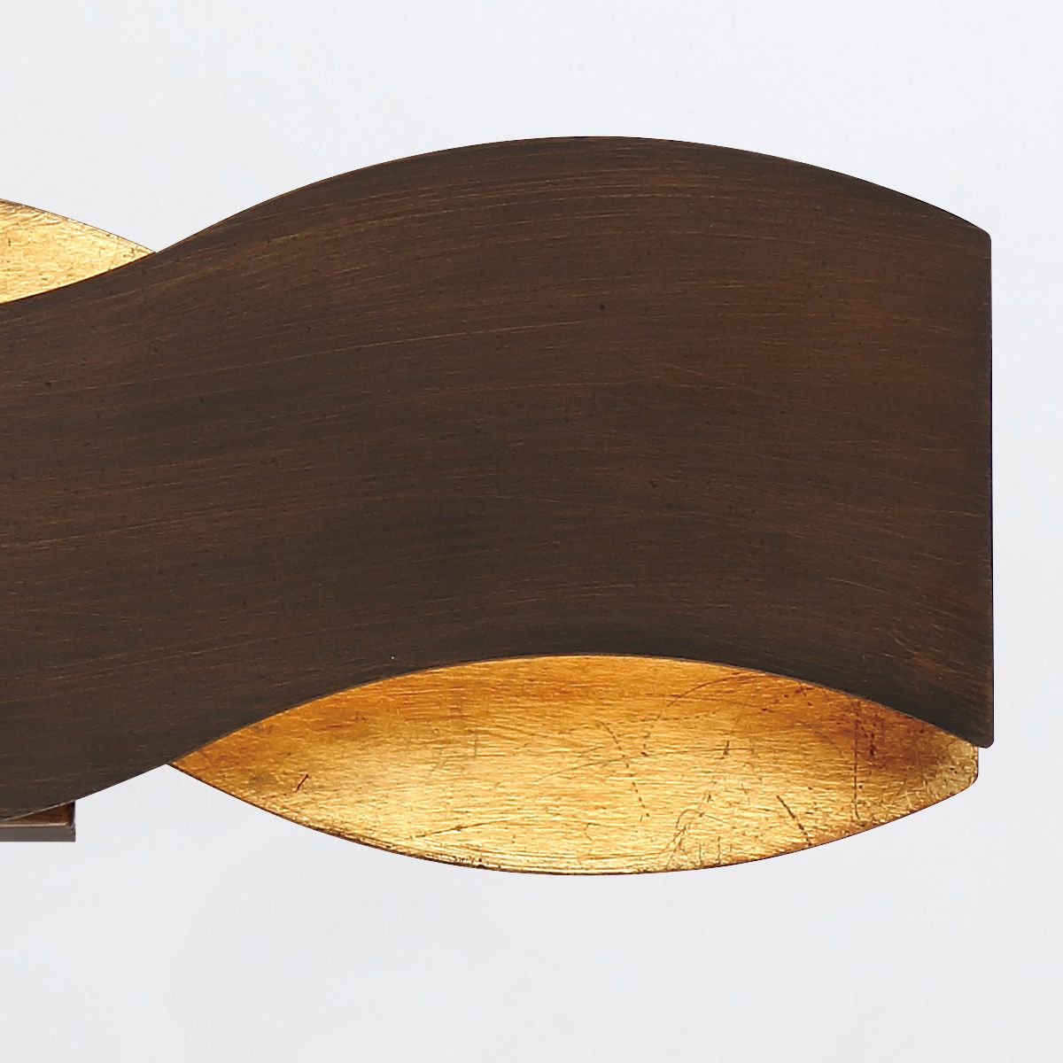 Quintiesse Vaughan Wall Light - Bronze & Gold