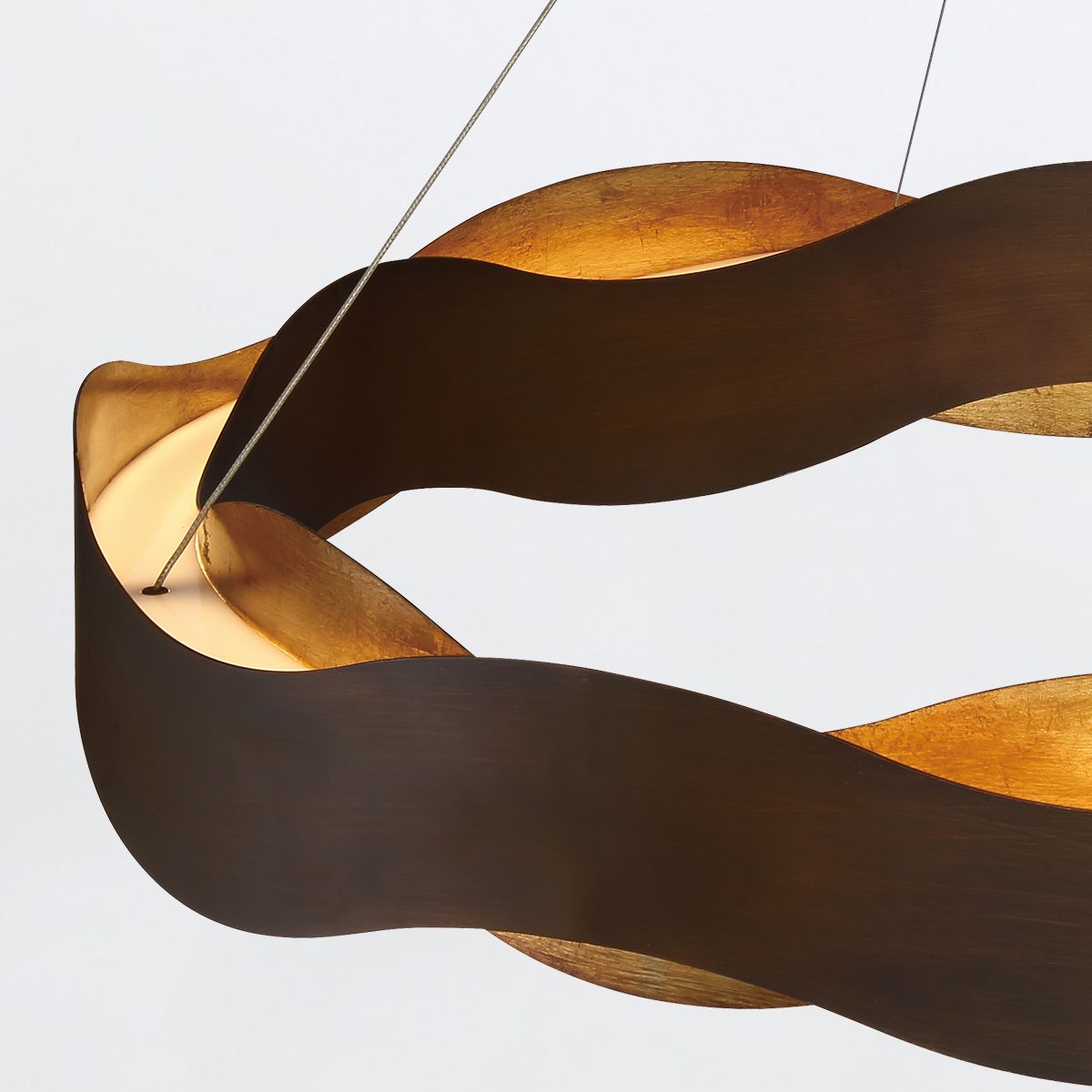 Quintiesse Vaughan Chandelier Medium - Bronze & Gold