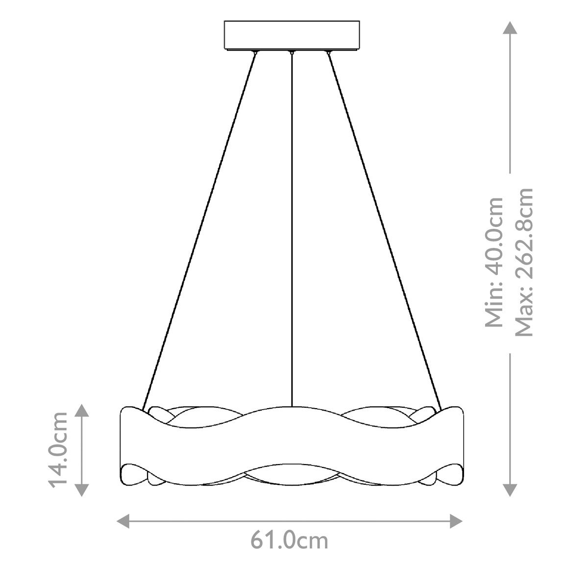 Quintiesse Vaughan Chandelier Medium - Bronze & Gold