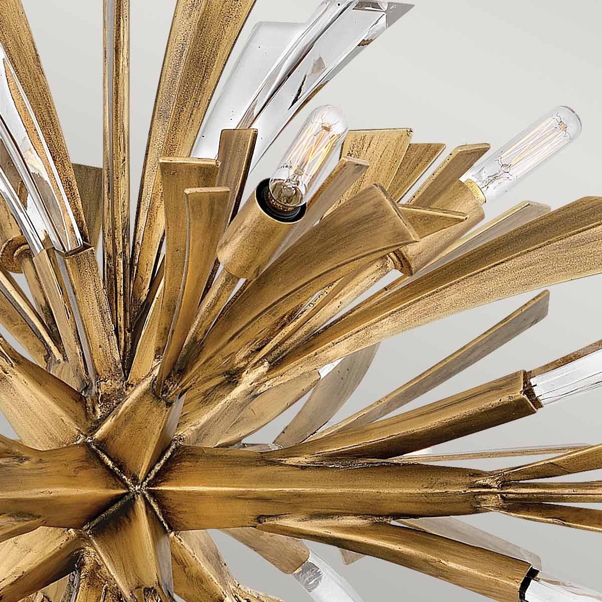 Quintiesse Vida 13 Light Wide Pendant - Burnished Gold