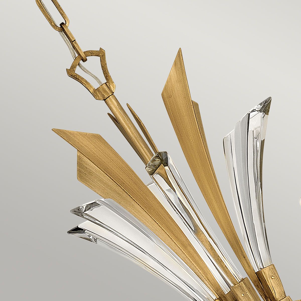 Quintiesse Vida 6 Light Chandelier - Burnished Gold