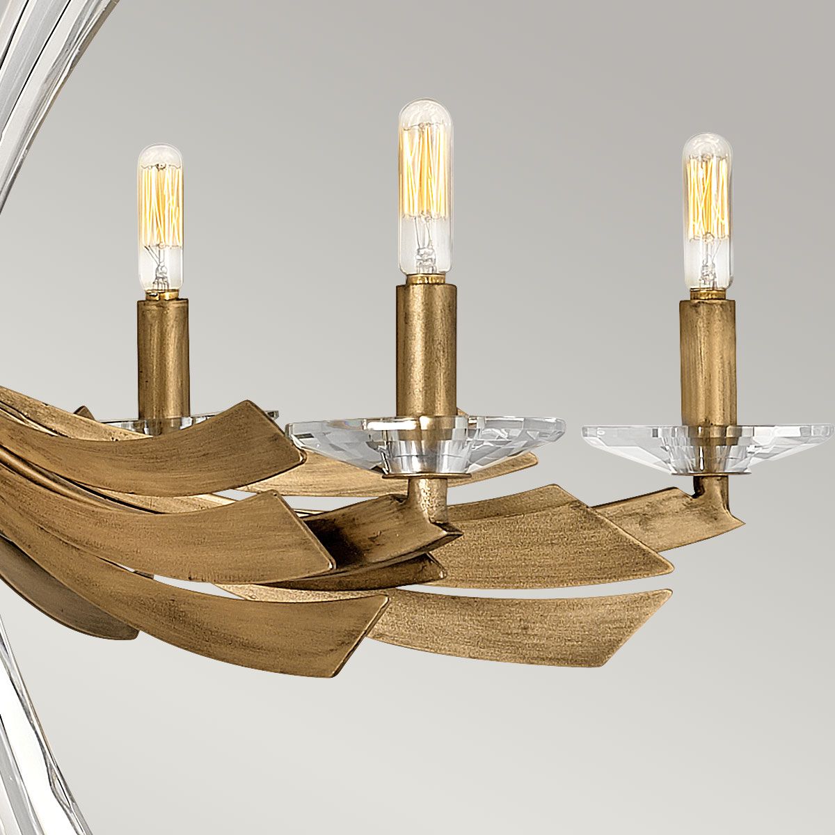 Quintiesse Vida 6 Light Chandelier - Burnished Gold