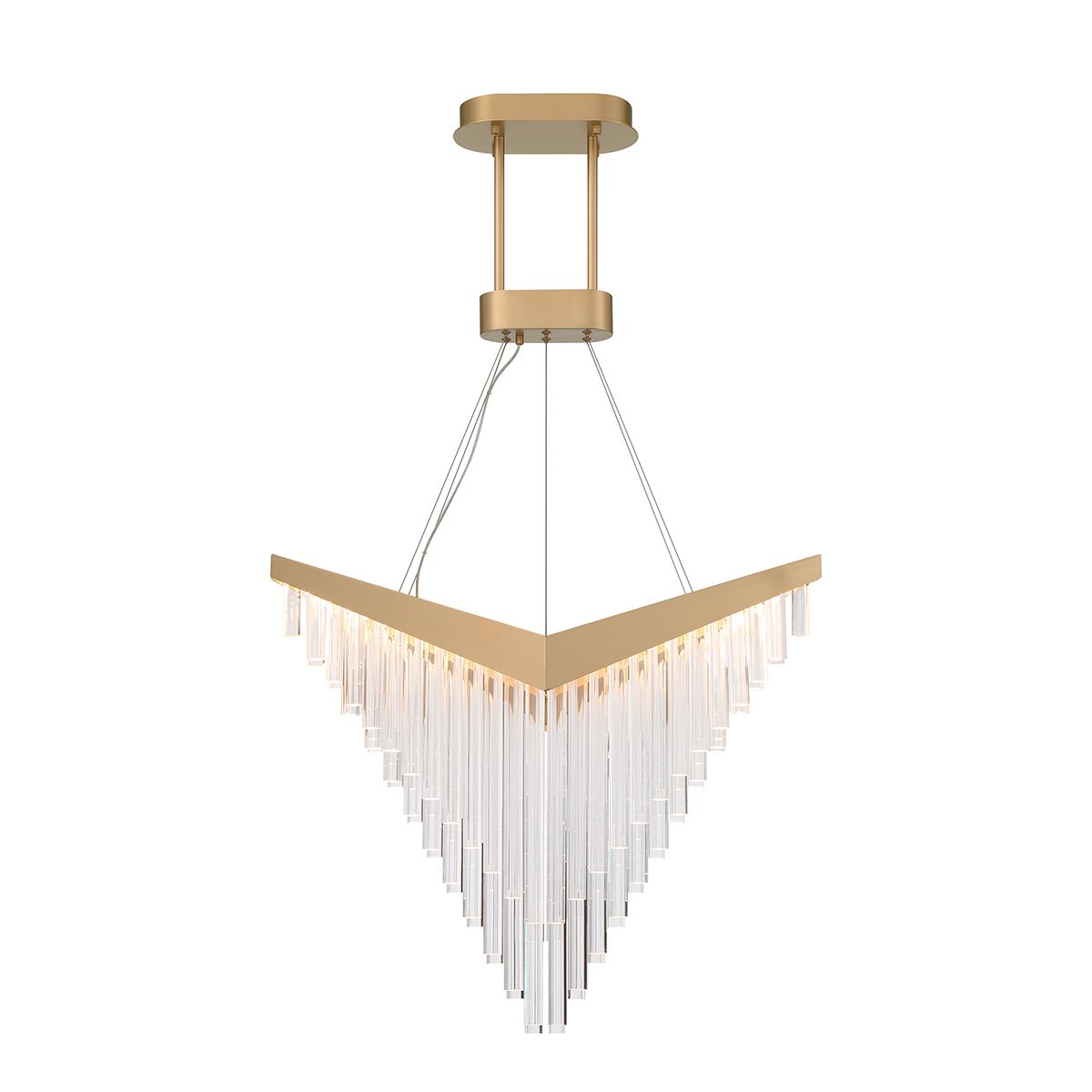Quintiesse Vivien Chandelier - Matte Gold