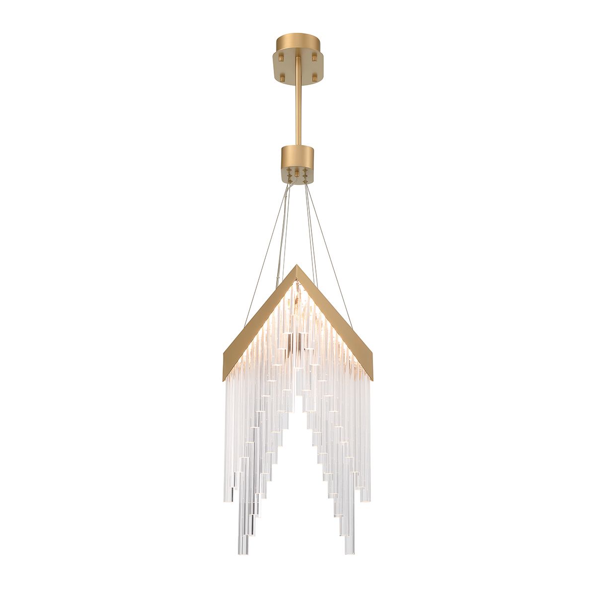 Quintiesse Vivien Chandelier - Matte Gold