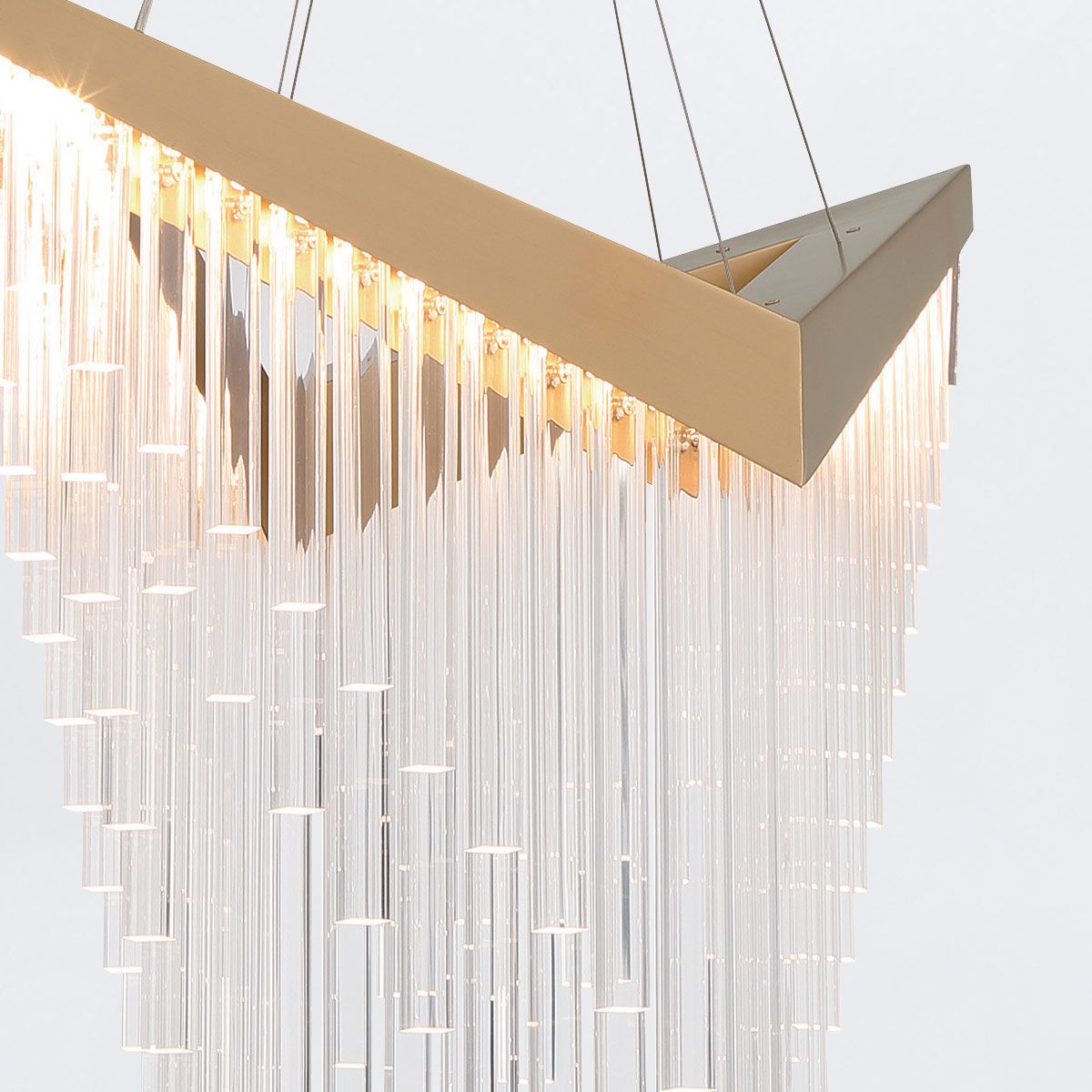 Quintiesse Vivien Chandelier - Matte Gold