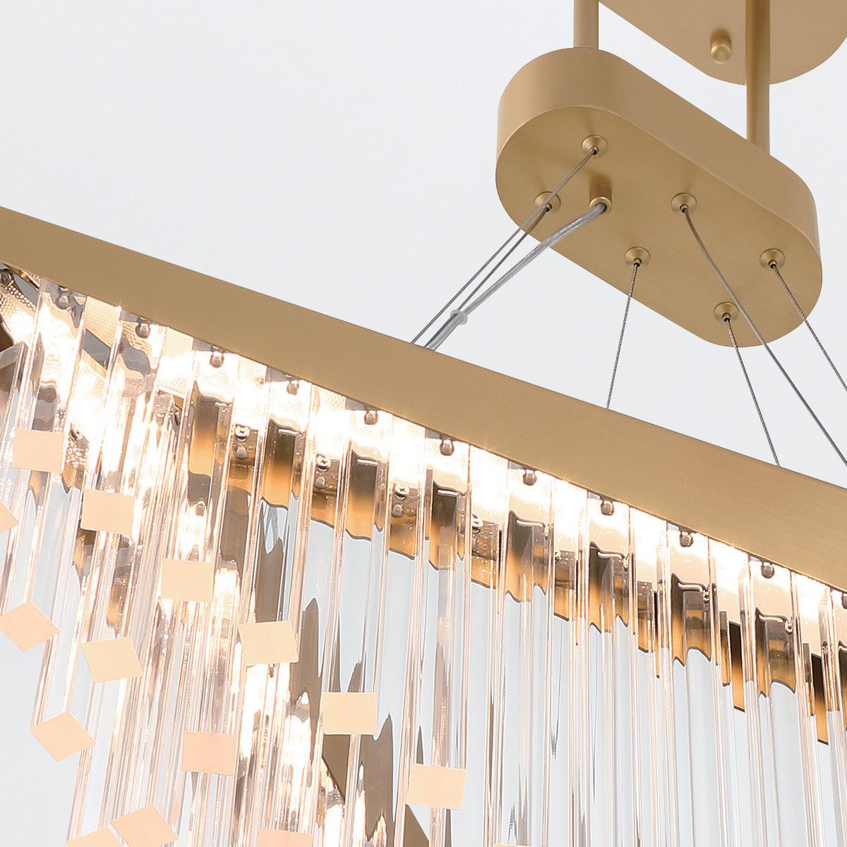Quintiesse Vivien Chandelier - Matte Gold
