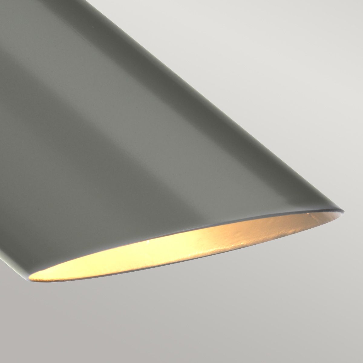 Elstead Quinto Single Table Lamp - Dark Grey & Polished Nickel
