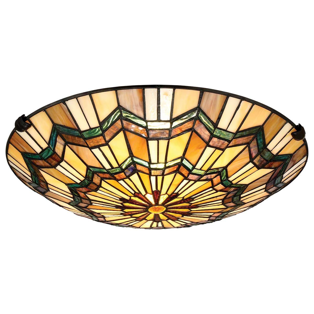 Quoizel Alcott 2 Light Flush Fitting - Valiant Bronze